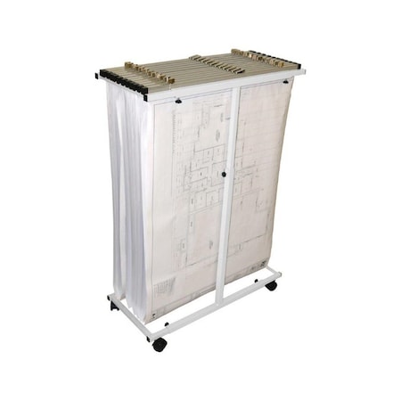 Adiroffice White, Steel, 32 in W, 47 in L, 28 in D ADI614-WHI-MK